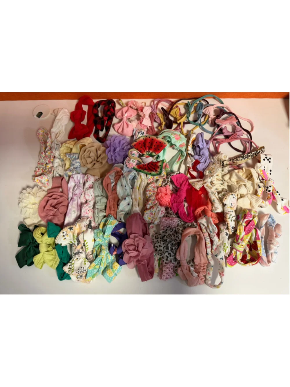 Lot of 60 Baby Girls Hair Accessories Headbands One Size Multicolor Lot Bundle